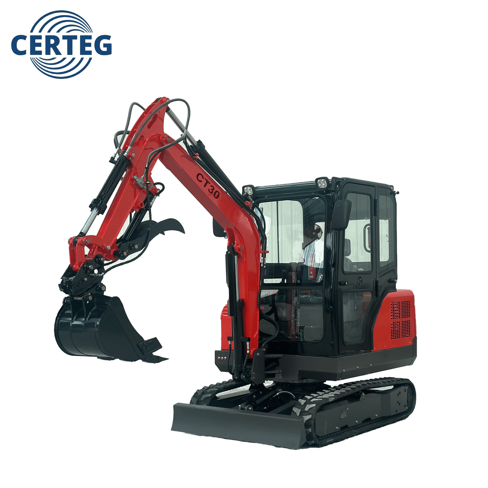 3 Ton Mini Excavator with Cabin-Certeg CT30