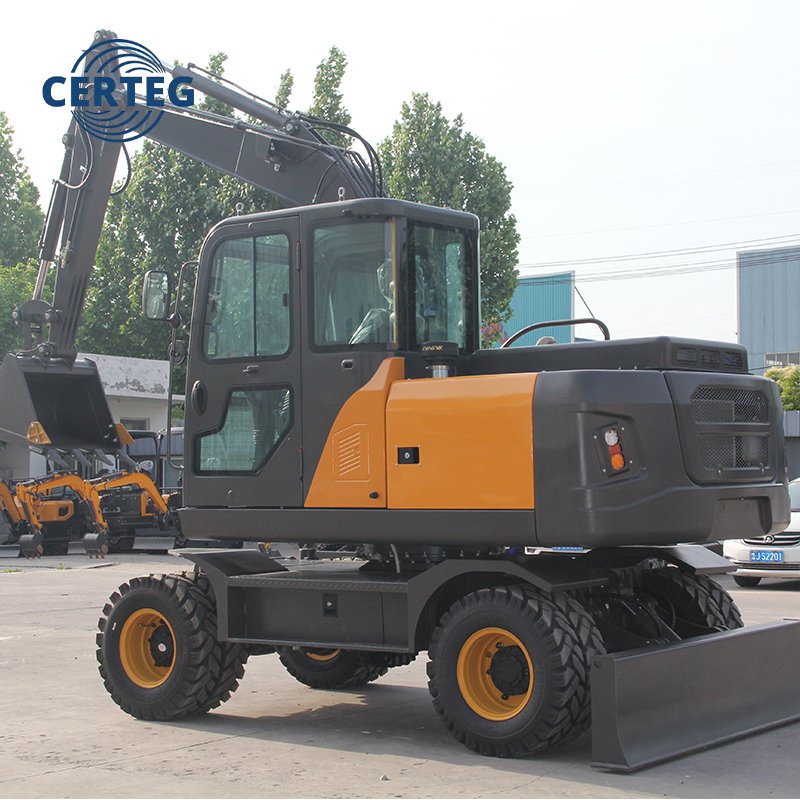 CT80W 8 Ton Wheeled Excavator | Mobile Hydraulic Digger for Sale - Image 2