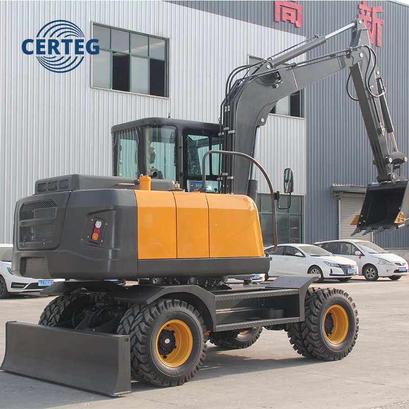 CT80W 8 Ton Wheeled Excavator | Mobile Hydraulic Digger for Sale - Image 3