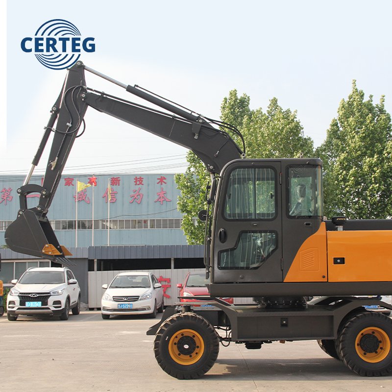 CT80W 8 Ton Wheeled Excavator | Mobile Hydraulic Digger for Sale - Image 4