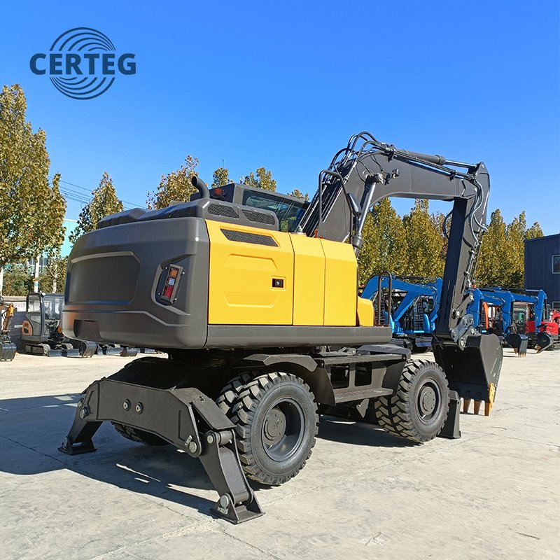 CT150W 15 Ton Wheeled Excavator | Heavy Duty Mobile Wheel Digger - Image 4