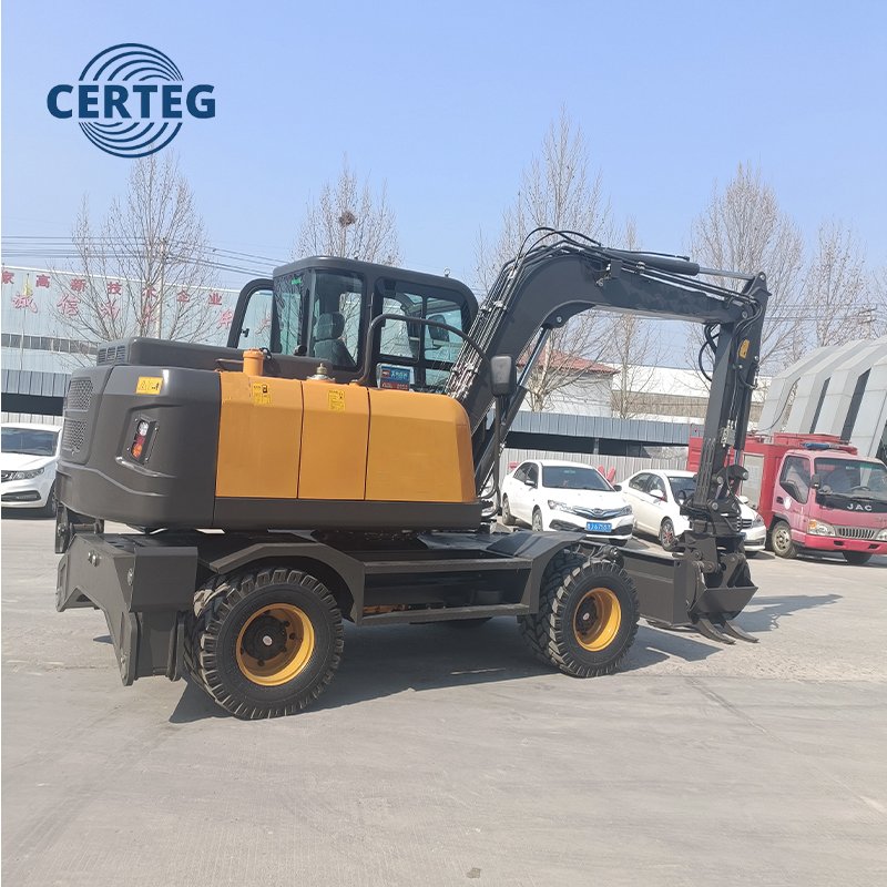 CT80W 8 Ton Wheeled Excavator | Mobile Hydraulic Digger for Sale - Image 6