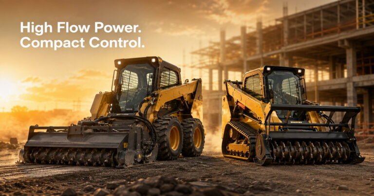 High‑Flow Skid Steer and Compact Track Loaders: Hydraulic Horsepower, Cab Comfort and P‑Tier Performance for Global Contractors